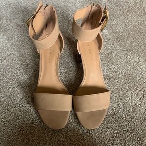 Tommy Hilfiger Nude Ankle Strap Heels - Size 7.5